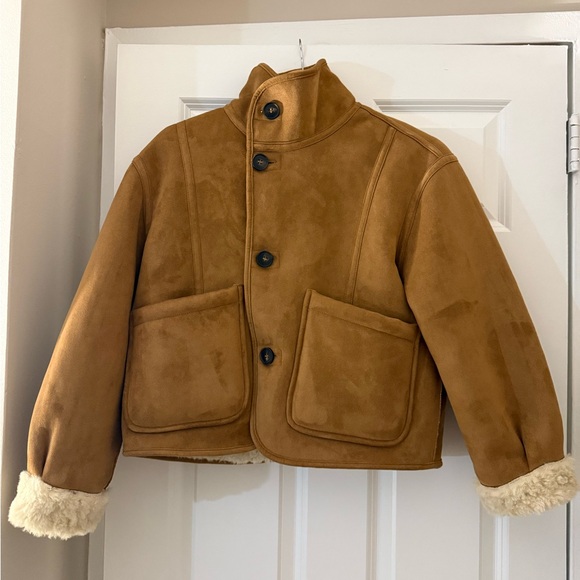 Zara Jackets & Blazers - Zara Reversible Double-Faced Sherpa Jacket — Size XS